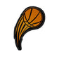 Basketball Ball Iron on Patch/Sew on embroidered patches Hobbies & Sports Embroidery Women Applique Merit Badge for Clothing Jacket