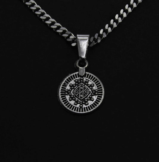 Boho Pattern Silver Cuban Necklace