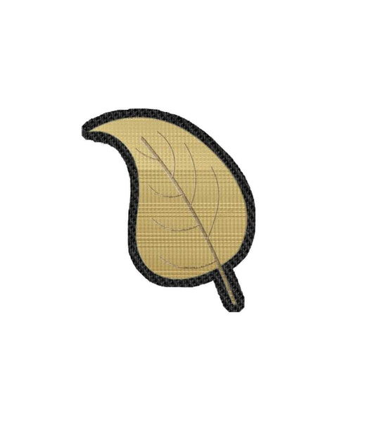 Brown Fall Leaf Iron on Patch / Sew on embroidered patches Travel & Season Autumn Embroidery Women Applique Merit Badge for Clothing Jacket
