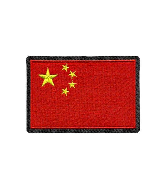 China Flag Design Iron on Patch / Sew on embroidered patches Around the world Asia Embroidery Women Applique Merit Badge for Clothing Jacket