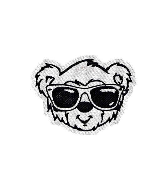 Cool Bear Face Iron on Patch / Sew on embroidered patches - Wild Life Animals Pets Embroidery Women Applique Merit Badge for Clothing Jacket
