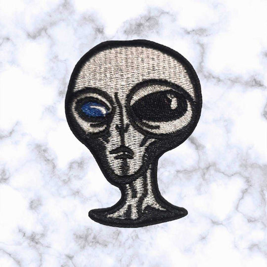 Cute Alien Iron on Patch / Sew on embroidered patches - Area 51 Chic UFO Space Unknown Galaxy I believe Applique Badge for Clothing Jacket