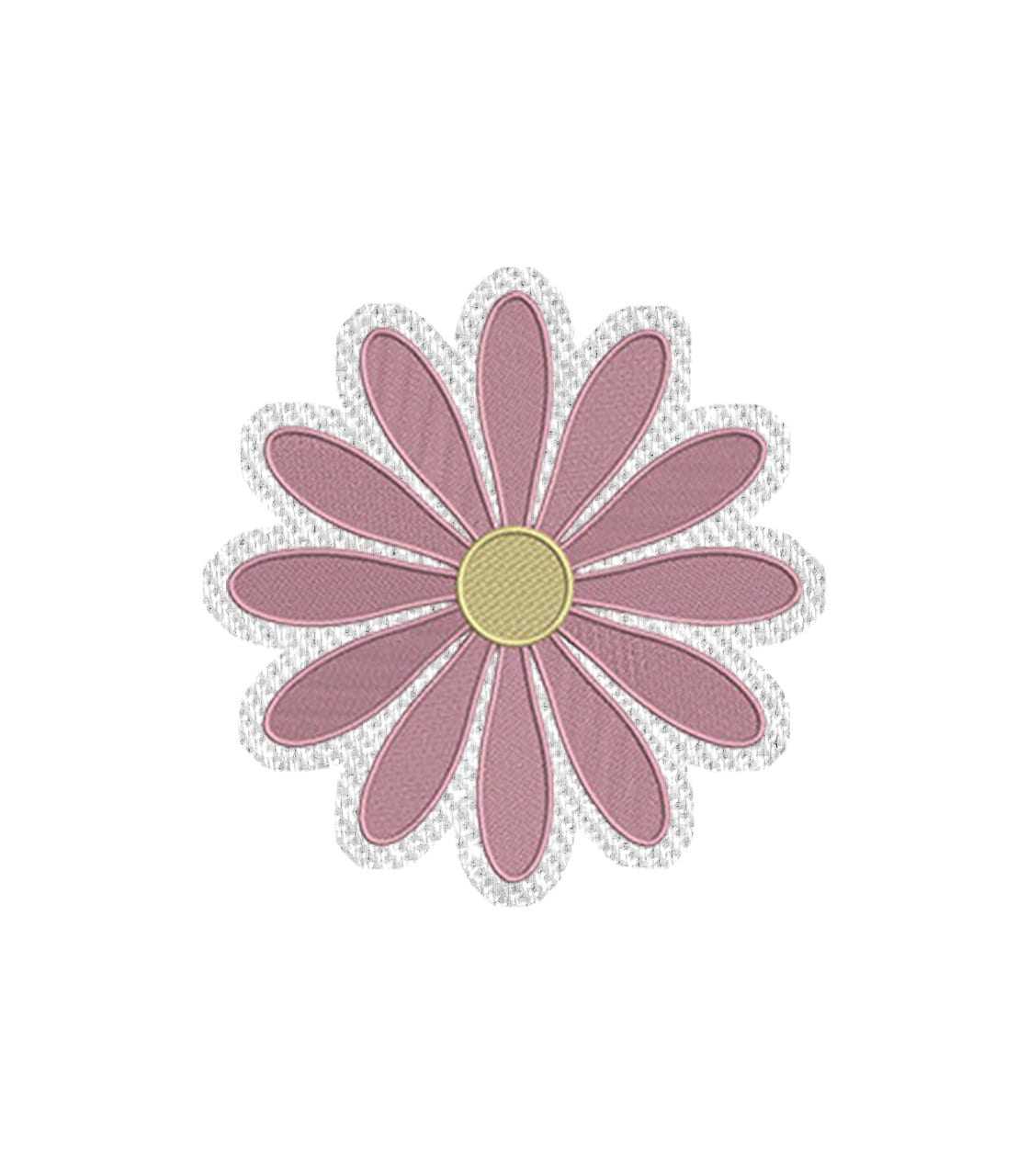 Daisy Flower Iron on Patch / Sew on embroidered patch Floral Garden Flowers Plants Embroidery Women Applique Merit Badge for Clothing Jacket