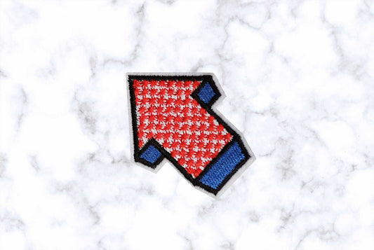 Red Polka Dot Arrow Iron/Sew-On Embroidered Patch Applique diy - Trippy Arcade - Emblems Costumes Cosplay Patches for Clothing Vest Jacket