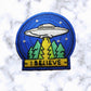 Alien Spaceship UFO Iron/Sew-On Embroidered Patch Applique diy -I believe Area 51- Emblems Costumes Cosplay Patches for Clothing Vest Jacket