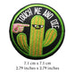 Iron on Patch / Sew on embroidered patches - Cactus touch me and die Patch Embroidery Artwork Funny Plant Applique Badge for Clothing Jacket