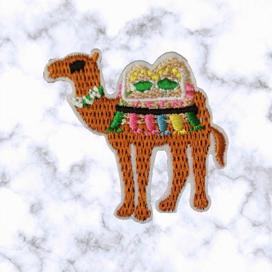 African Camel Iron/Sew-On Embroidered Patch Applique diy - Spirits Animals Pets - Emblems Costumes Cosplay Patches for Clothing Vest Jacket