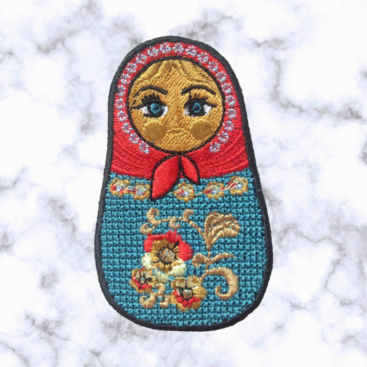Iron on Patch / Sew on embroidered patches - Russian Doll Patch - TV Series Culture Netflix Comedy Movie Applique Badge for Clothing Jacket