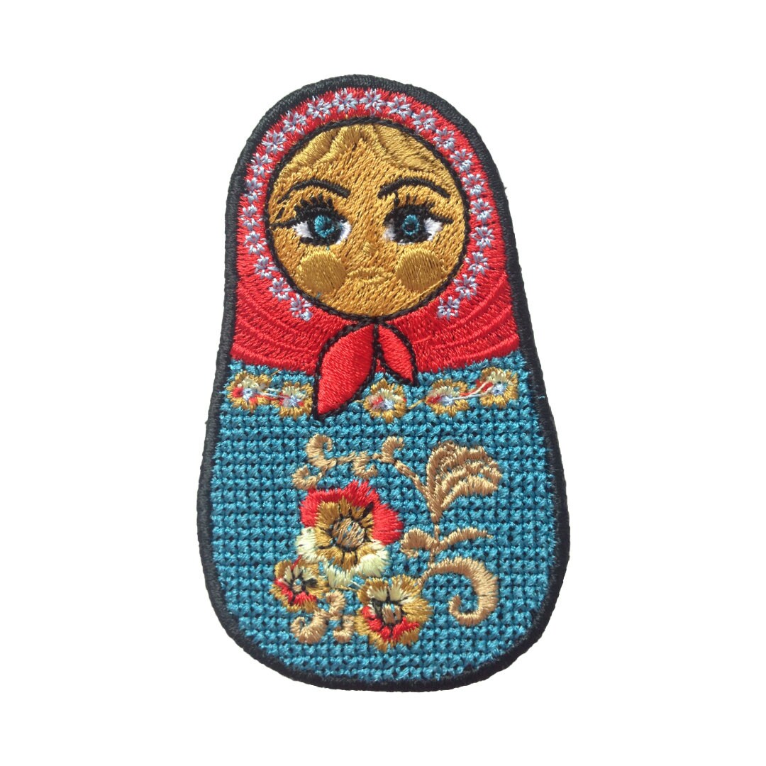 Iron on Patch / Sew on embroidered patches - Russian Doll Patch - TV Series Culture Netflix Comedy Movie Applique Badge for Clothing Jacket
