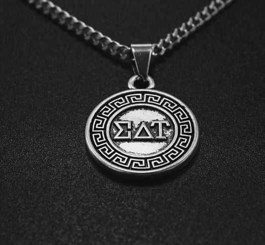 Sigma Delta Tau Silver Necklace