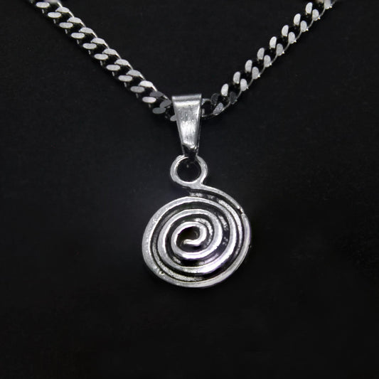 ETHERNAL SPIRAL NECKLACE - Necklace Stylish Silver Necklace - Necklaces for Women - Necklace for Men - Necklace with Pendant