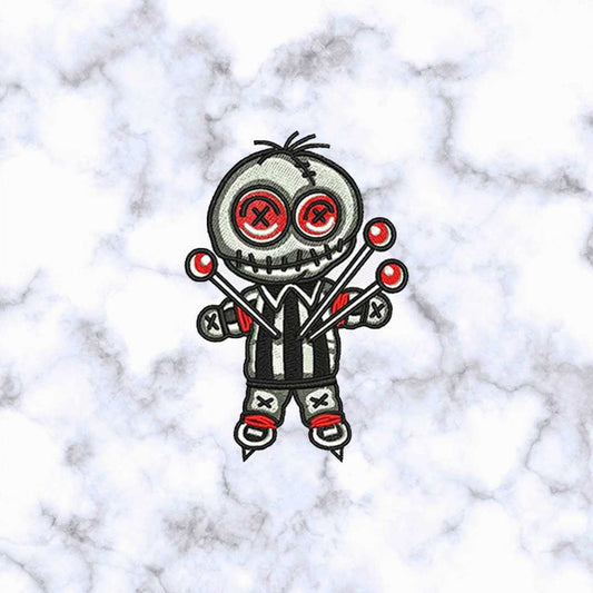 Iron on Patches / Sew on embroidered patches - Voodoo Doll Embroidery Patchwork - Toys Games Babies Kids Applique DIY Badge for Clothing