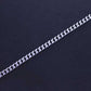 BRACELET with 2mm MIAMI CUBAN Link Chain in Silver - Faceted Bracelet Stylish Silver Bracelets - Bracelets for Women - Bracelet for Men