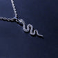 Snake Silver Rope Necklace