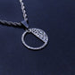 Geometric Texture Silver Rope Necklace