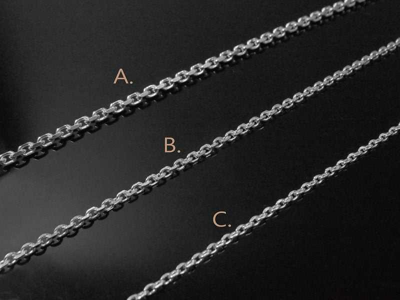 CRW Infinity Sun Necklace with 1.6mm rolo chain in silver - Oval Shape Necklace for Women - Pattern Necklace for Men - Necklace with Pendant