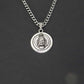 CRW Elephant Ganesha Necklace with 1.8mm curb chain in silver - Shiva Necklace for Women - Infinite Necklace for Men - Necklace with Pendant