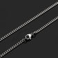 CRW Bohemian Flower Necklace with 1.8mm curb chain in silver - Coin Necklaces for Women - Pattern Necklace for Men - Necklace with Pendant