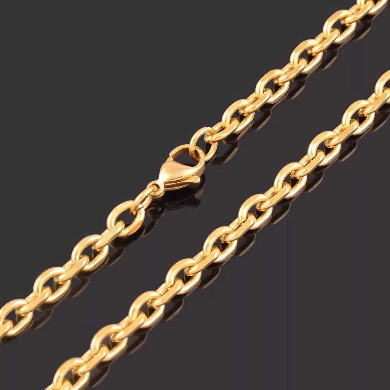 CRW Lock Necklace with 1.6mm rolo link chain in gold - Latch Necklace for Women - Keys Necklace for Men - Necklace with Hip Hop Pendant