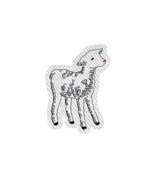 Baby Goat Iron on Patch / Sew on embroidered patches - Farm Animals Wild Embroidery Women Applique Merit Badge for Clothing Jacket