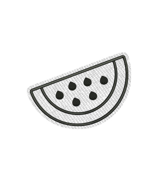Watermelon Line Art Iron on Patch / Sew on embroidered patches - Fruits Custom Embroidery - Women Applique Merit Badge for Clothing Jacket