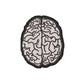 Human Brain Line Art Iron on Patch / Sew on embroidered patches Work & Occupation Embroidery Women Applique Merit Badge for Clothing Jacket