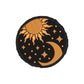 Sun Moon and Stars Iron on Patch / Sew on embroidered patch Nursery Eternal Planet Embroidery Women Applique Merit Badge for Clothing Jacket