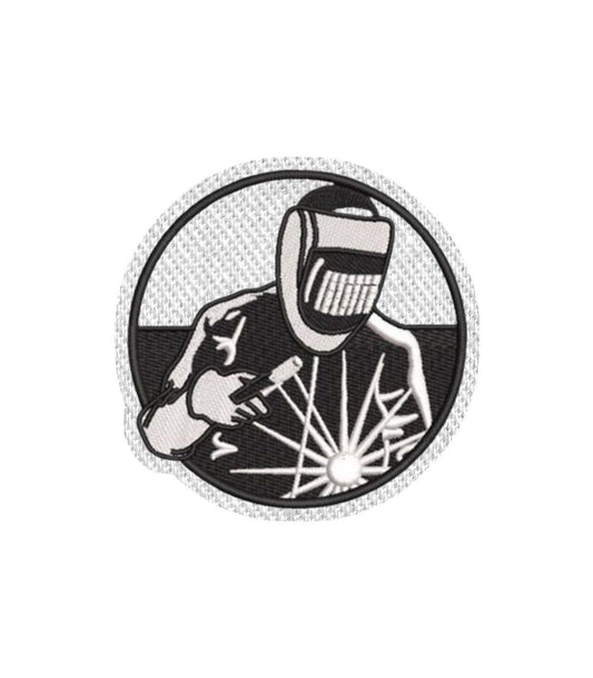 Welder Iron on Patch / Sew on embroidered patches - Work & Occupation Embroidery Women Applique Merit Badge for Clothing Jacket