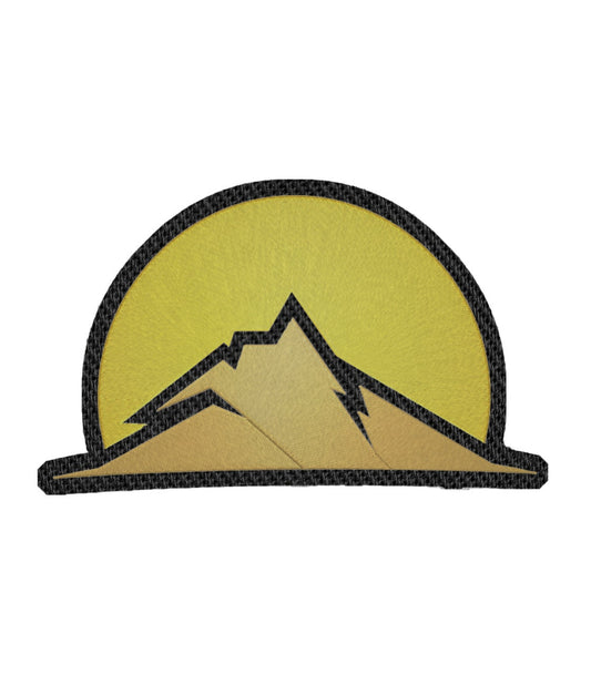 Mountain and Sun Landscape Iron on Patch / Sew on embroidered patches - Sports Embroidery Women Applique Merit Badge for Clothing Jacket