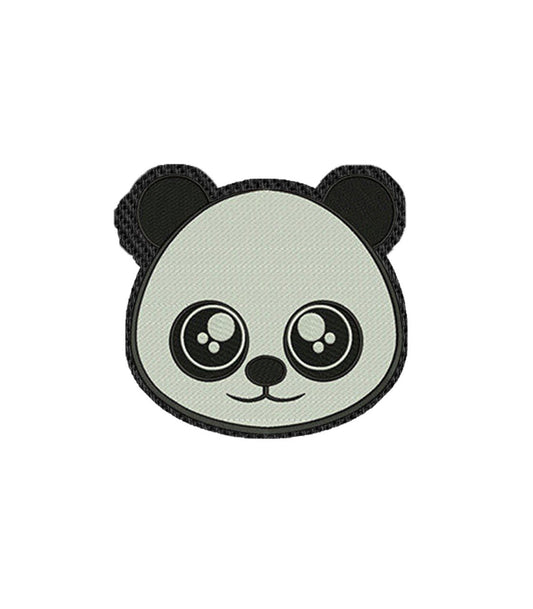 Big Eyes Panda Face Iron on Patch /Sew on embroidered patches Animal Baby Animals Embroidery Women Applique Merit Badge for Clothing Jacket