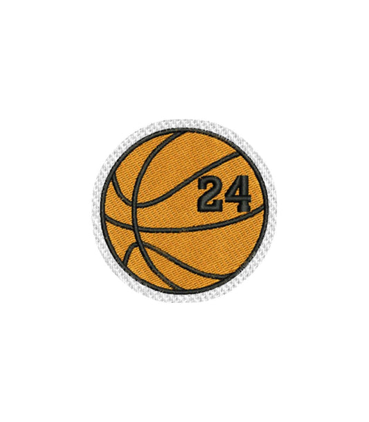 Basketball Ball Iron on Patch / Sew on embroidered patches - Hobbies & Sports Embroidery Women Applique Merit Badge for Clothing Jacket