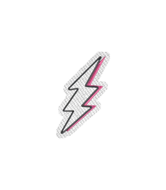 Lightning Bolt Iron on Patch / Sew on embroidered patches - Shapes Embroidery Women Applique Merit Badge for Clothing Jacket