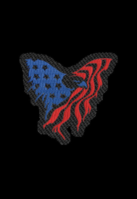 American Eagle Flag Iron on Patch Sew on embroidered patches-Independence Day Embroidery Designs Women Applique Merit Badge for Clothing