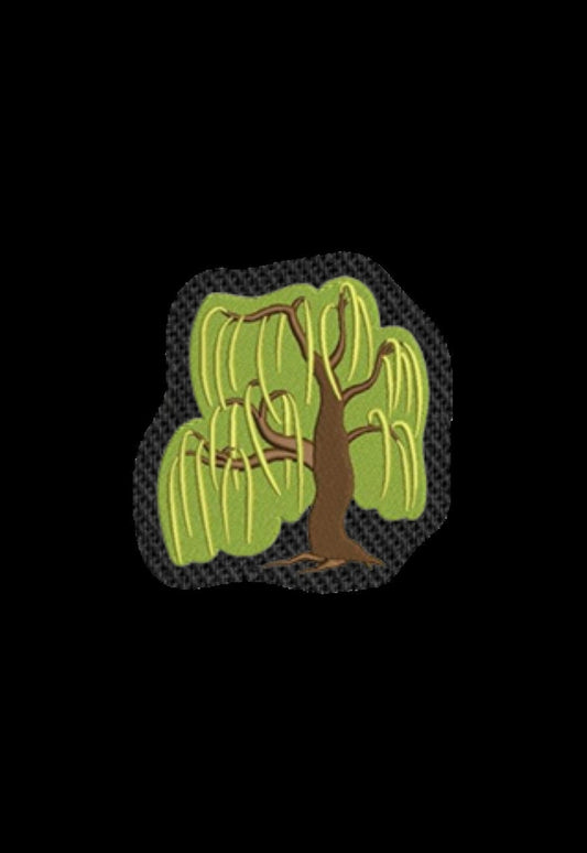 Weeping Willow Iron on Patch Sew on embroidered patches - Forest & Trees Embroidery Designs Women Applique Merit Badge for Clothing