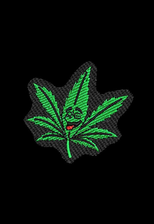 Weed Plant Iron on Patch Sew on embroidered patches - Single Flowers & Plants Embroidery Designs Women Applique Merit Badge for Clothing