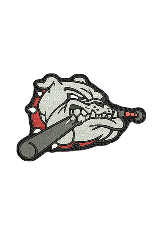 Angry Bulldog Design Iron on Patch Sew on embroidered patches - Dogs Embroidery Designs Women Badge Merit Applique for Clothing