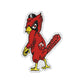 Annoyed Red Bird  Iron on Patch Sew on embroidered patches - Birds Embroidery Designs Women Badge Applique for Clothing