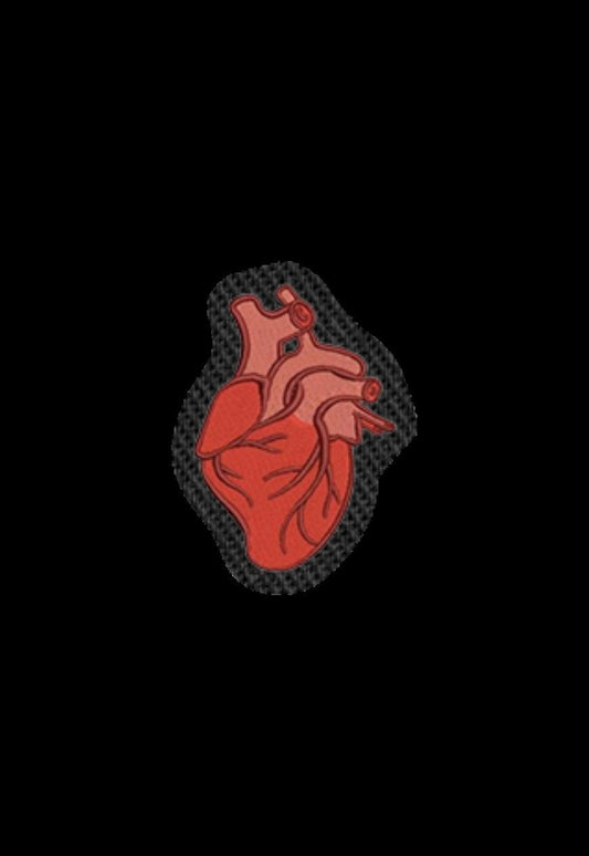 Anatomically Correct Heart Iron on Patch Sew on embroidered patches - Wellness Embroidery Designs Women Applique Merit Badge for Clothing