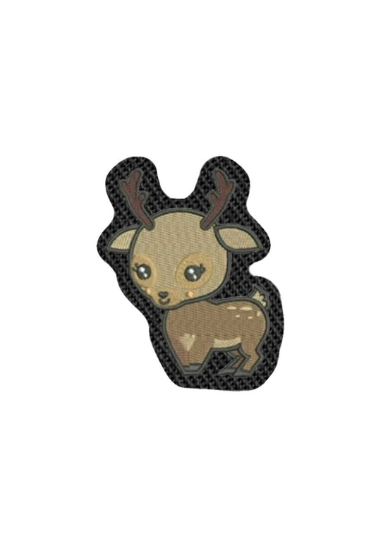 Baby Deer Cartoon Iron on Patch Sew on embroidered patches - Baby Animals Embroidery Designs Women Applique Merit Badge for Clothing