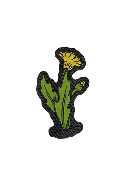 Yellow Flower and Stem Iron on Patch Sew on embroidered patches -Single Flowers & Plants Embroidery Design Women Badge Applique for Clothing