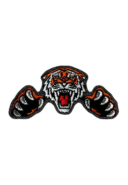 Attacking Tiger Iron on Patch Sew on embroidered patches - Wild Animals Embroidery Designs Women Badge Applique for Clothing Jackets