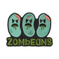 Zombeans Iron on Patch Sew on embroidered patches - Halloween Embroidery Designs Women Applique for Clothing