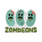 Zombeans Iron on Patch Sew on embroidered patches - Halloween Embroidery Designs Women Applique for Clothing
